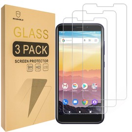 Mr.Shield [3-Pack] Designed For AT&T Calypso/AT&T Calypso 2 / Cricket Debut/Cricket Vision 3 [Tempered Glass] [Japan Glass with 9H Hardness] Screen Protector with Lifetime Replacement