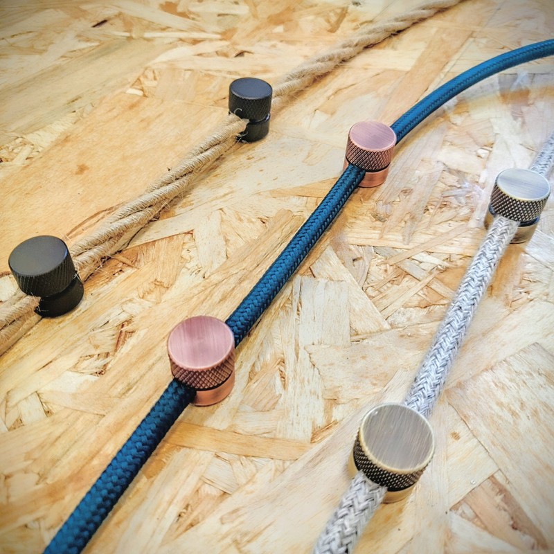 Amarcords - 10 Aluminium Ceiling Pins with Visible Cable Adjustment.