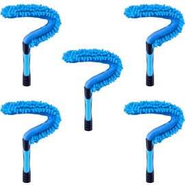 Hicavar 17" Microfiber Flexible Ceiling Fan Duster with Washable Chenille Dusting Cloth, Use by Hand or Attach to Extension Poles (5)