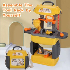 OBEST Children's Tool Box with Electric Drill, Birthday Gifts for Boys and Girls