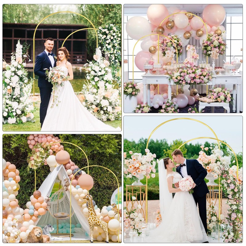 GILPWA GILPWA 7.2FT, 6.6FT Set of 2 Wedding Arch Backdrop