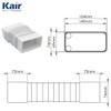 Kair Rectangular Flexible Bend 150mm x 70mm - 500mm Length