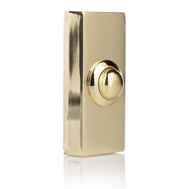 Byron DBW-21027 Wired Bell Push Button - 2 Core - Brass