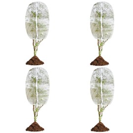 4 Pack Fruit Tree Netting Covers with Zipper & Drawstring – 5.9x5.9FT Ultra-Fine Mesh Garden Netting – Insect & Bird Barrier for Tree, Plant & Crop Protection