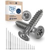 Torx Screws, Stainless Steel Screws 5x90, V2A Stainless Steel, Rustproof,