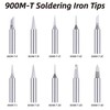 10-Pack 900M-T Series Soldering Iron Tips - Durable, Lead-Free Copper