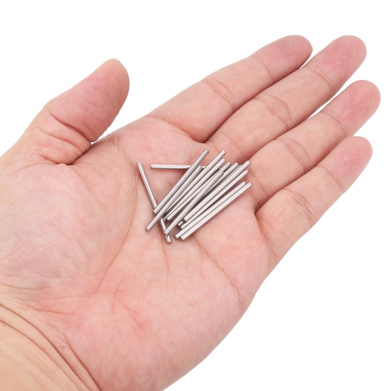 uxcell 50Pcs 2mm x 35mm Dowel Pins 304 Stainless Steel