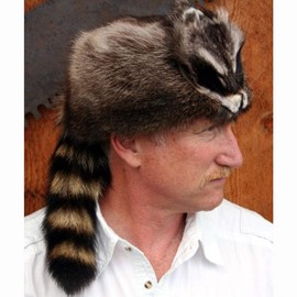 Glacier Wear Raccoon Fur Davy Crockett Hat (Large (22 5/8” – 23 ¼”))