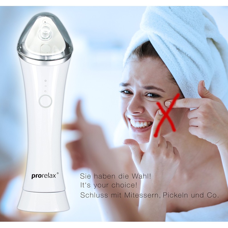 prorelax Vacuum Facial Cleanser Pore Cleanser - Gently Remove Pimples,