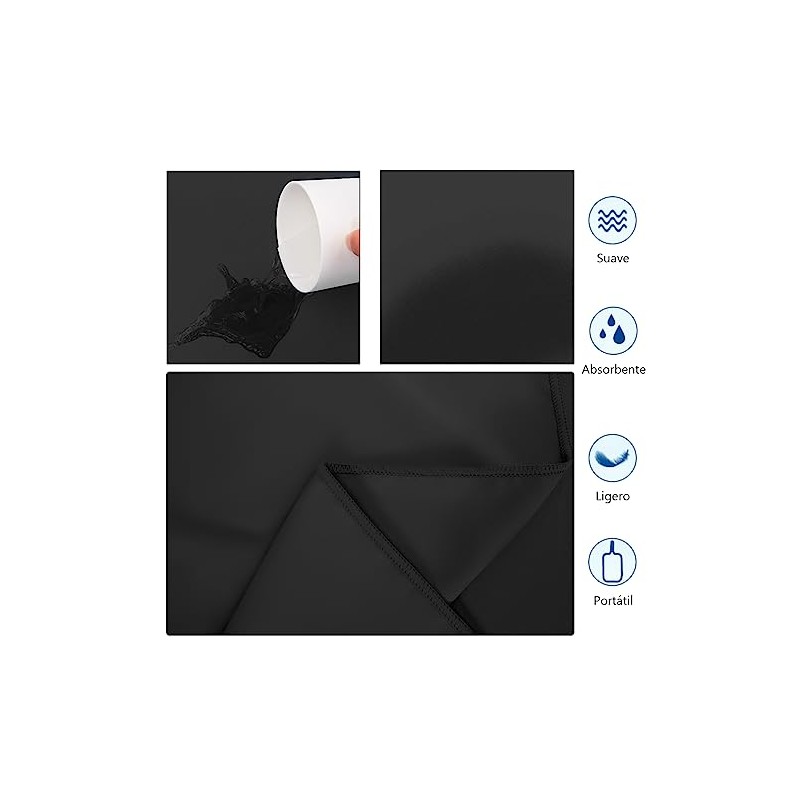 DQST Toalla Microfibra Secado Rápido 3 Pack, Toalla de Viaje
