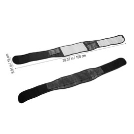 Baluue 3pcs Back Warmer Heating Belt Magnetic Waist Belt Muscle Stimulator Lumbar Support Posture Corrector Double Pull Strap