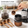 4 Pcs Coffee Acacia Wooden Scoop for Canisters Jars,15ml 1