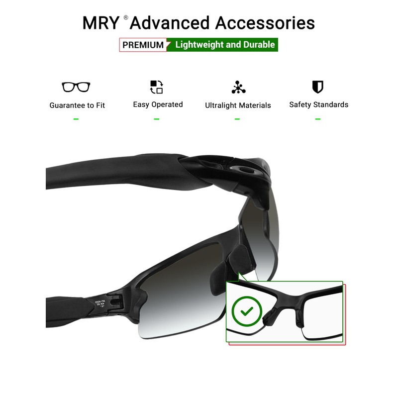 Mryok 2 Pair Replacement Nosepiece Nosepad for Oakley Commit Squared(SQ)/Commit