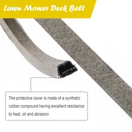 1/2 x 115 1/2 Inch Deck Belt Mower Lawn Tractor Fit for John Deere M124895, Hustler 793828 793828X, Scotts S1742 S1642, Sabre 1542HS with 42" Deck, Made with Aramid Cord