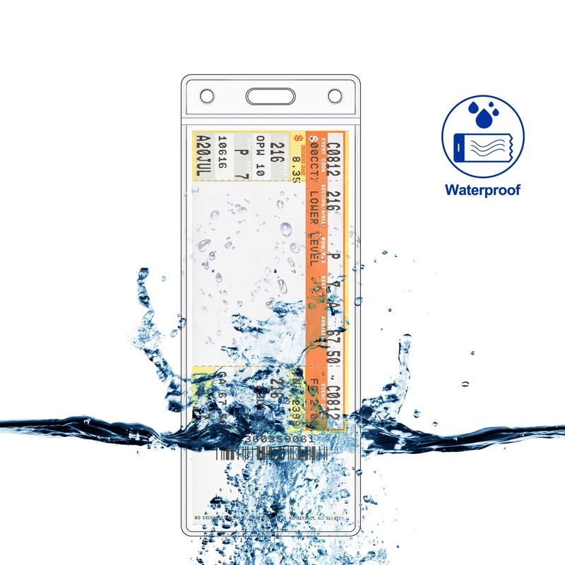 Eaasty 10 Pack Concert Ticket Holder 6.5 x 2.56 Inch