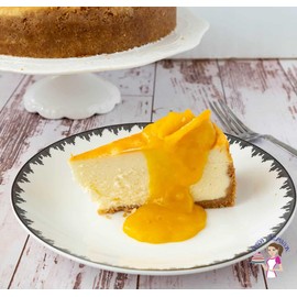 Andy Anand Gluten Free Mango Cheesecake 9" Freshly Baked Desserts, No Preservatives & Chemical, Amazing Taste Made with Real California Cream Cheese (2 lbs)