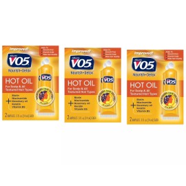 VO5 Alberto Vo5 Moisturizing Hot Oil 0.5 Fl Oz Pack of 3 with Vitamin E