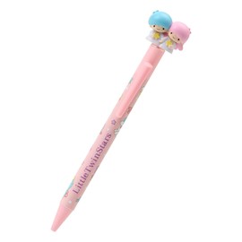 Sanrio 926604 Little Twin Stars Kikirara Ballpoint Pen with Mascot, ABS Resin, Ink Color: Black