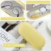 MoKo Double Eyeglass Case, Contact Lens Case with Mirror Tweezers