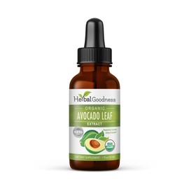 Herbal Goodness Avocado Leaf Extract Supplement - Avocado Fruit, Hoja de Aguacate, Avocado Leaves for Skin Care, Collagen, Vitamins -1oz Bottle