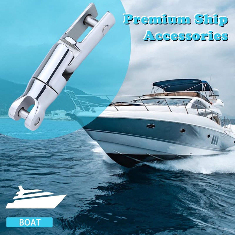 Pvrud Multidirectional Boat Anchor Swivel 316 Stainless Steel, Marine -