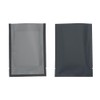 Single-Sided Black with Frosted Clear Window Poly Plastic Flat Open