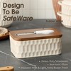 Butter Dish with Lid, Ceramic Butter Dish for Countertop, Airtight