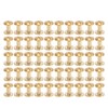 50 Set Leather Fasteners Kit Rivets for Binding Belt Strap
