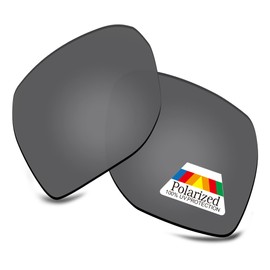 Bwake Replacement Lenses for Oakley Portal Sunglasses OO9446 - Dark Black POLARIZED