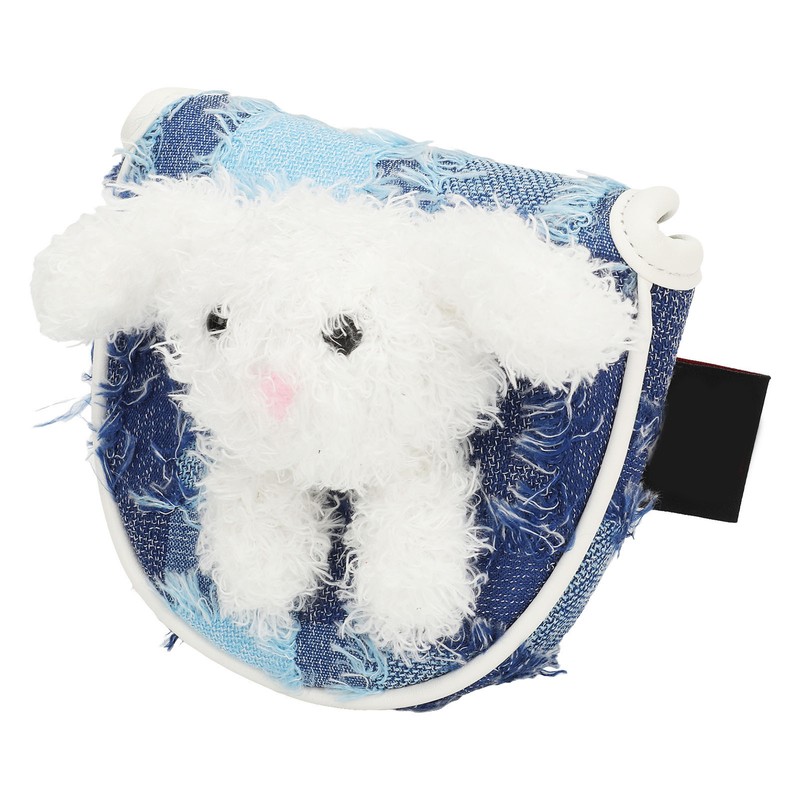 Golf Putter Cover Cute Magnetic Protective Headcover Thickened Fluff Tassels