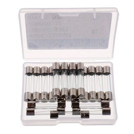 BOJACK T1AL250V 6x30 mm 1A 250V Slow Blow Fuses 1 amp 250 Volt 0.24 x 1.18 Inch Glass Tube Time-delay Fuses(Pack of 20 Pcs)