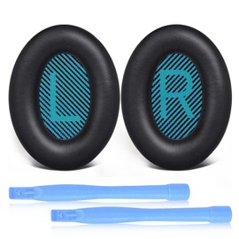 zshpie Professional Earpads for Bose QuietComfort 35 ii/QC35/QC25/QC2/QC15/Ae2/Ae2i/Ae2w/SoundTrue & SoundLink Around-Ear & Around-Ear II Ear Pads Cushions Replacement for Bose Headphones (Blue&Black)