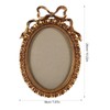 LUOZZY Oval Picture Frame European Style Photo Frame with Embossed