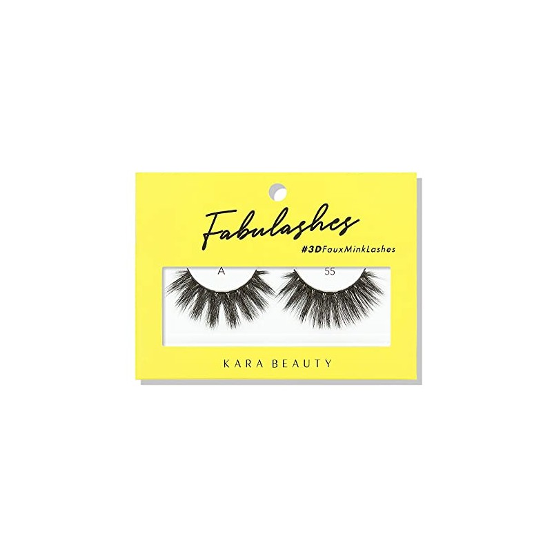 KARA BEAUTY FABULASHES 3D Faux Mink False Eyelashes - Style