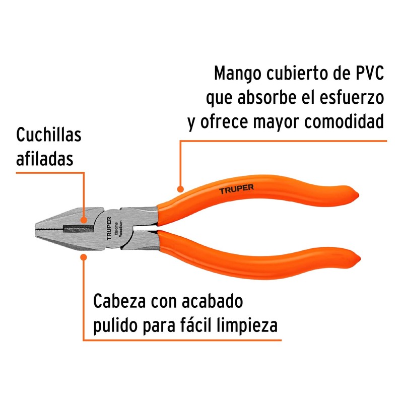 TRUPER T200-6 Lineman's Pliers 6" (15cm)
