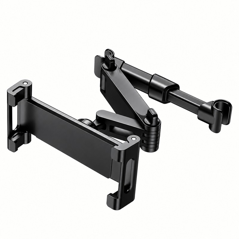 Car Headrest Tablet Holder for Backseat Viewing – Adjustable Foldable