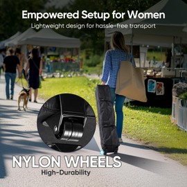 Quictent 10'x20' Heavy Duty Pop up Canopy Tent, Easy up Commercial Gazebo Canopies for Sun & Rain Protection, Includes Sand Bags for Outdoor Events, Parties, Markets, Vendors (Grey, No Sidewall)