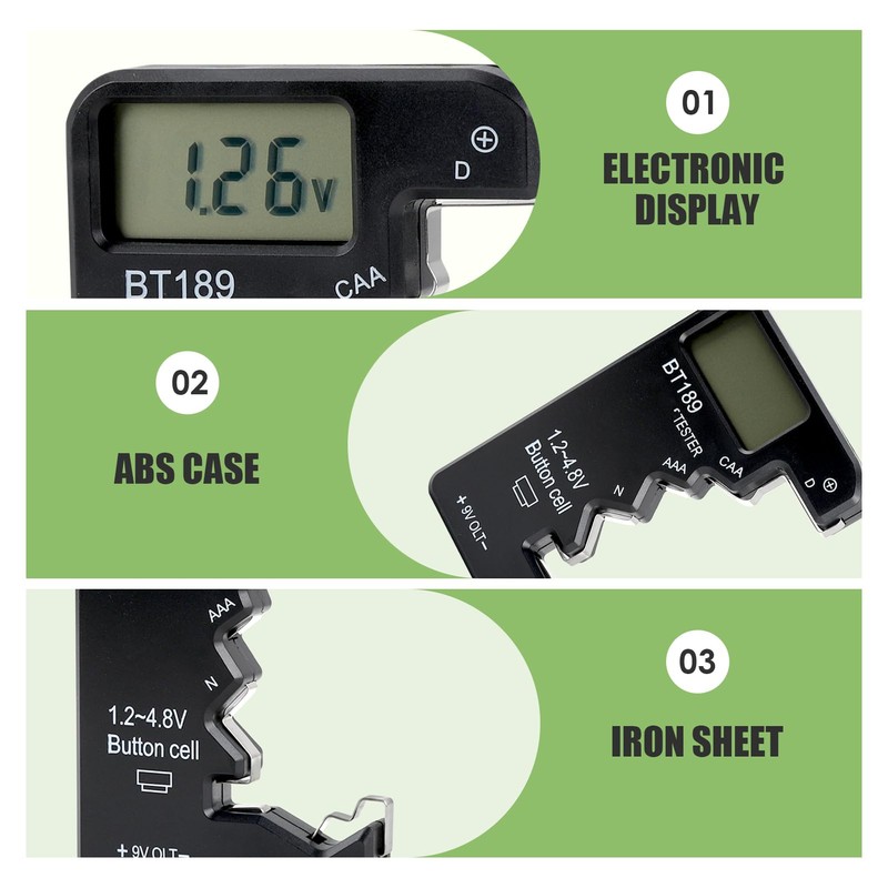 Digital Tester Universal BT189 with LCD Display, Compatible with Types