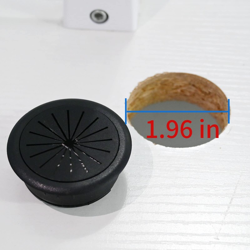 5PCS Flexible Desk Grommet,50mm/2 inch Grommet Aperture, Wire Cord Grommets