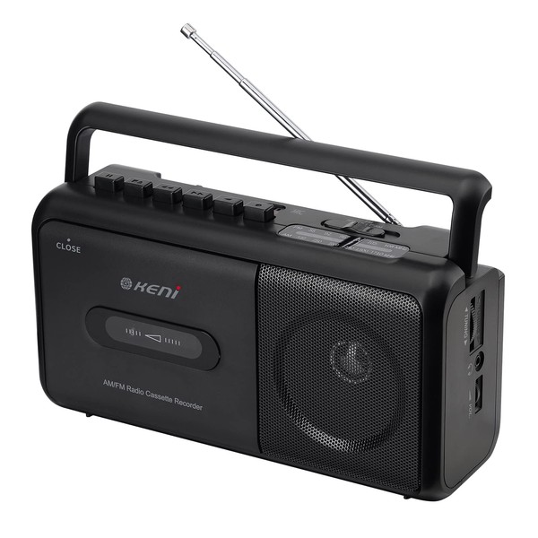 G Keni Portable Cassette Player Boombox AM/FM Radio Stereo, Casette