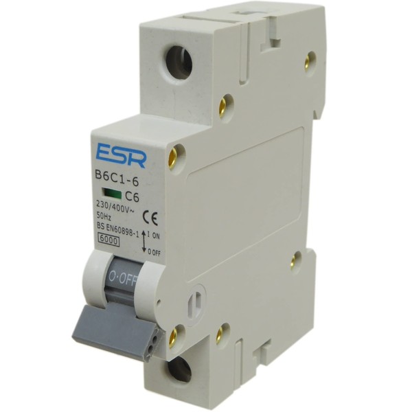 Type C MCB Circuit Breaker, Single Pole, Din Rail Mount,