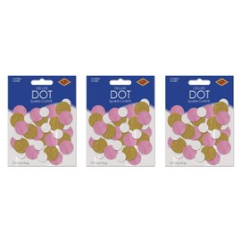 Pink Dot Deluxe Sparkle Confetti Pack of 3