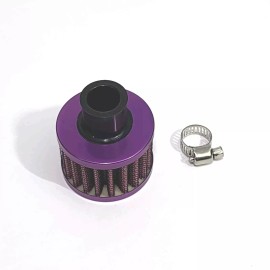 Unbranded 12MM PUTPLE RACING ENGINE MINI AIR OIL BREATHER FILTER FOR MITSUBISHI RALLIART