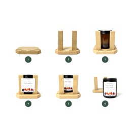 Sticker Label Application Installation Tool for Jars, Containers, Bottles, Adjustable Height Width Aligner for Drink Food Candle Labels