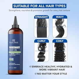 Botanic Hearth 100% Pure Rosemary Oil for Hair Growth Infused with Biotin