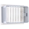 Upmann Ventilation Grille, White Plastic 10X16 M Installed flieg. 50161