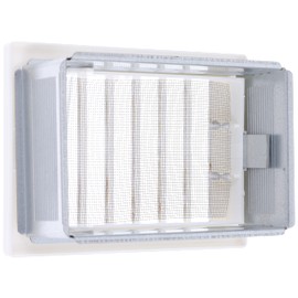 Upmann Ventilation Grille, White Plastic 10X16 M Installed flieg. 50161 – Pack of 1