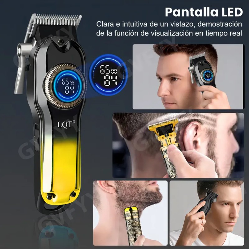 Set de Cortadoras de Pelo Gvfyye Maquina Inalámbricas con Pantalla
