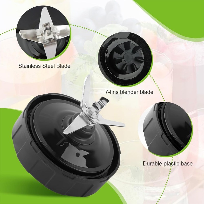 Replacement Extractor Blade for Ninja Blender Parts,7 Fins Male Blender