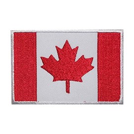 Canada Flag Logo Patch Embroidered Applique Canada Country Flag Iron On Sew On Emblem